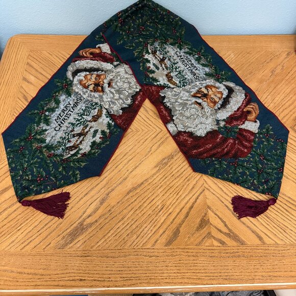 Santa Claus Merry Christmas Table Runner 70x13' - Picture 7 of 7